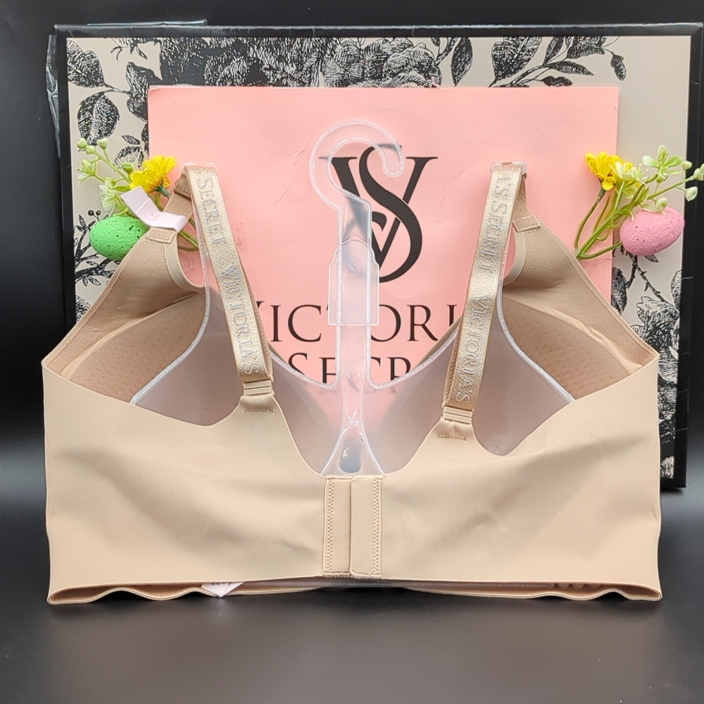 Victoria Secret Bare Push Up Wireless Comfort Bra Size M-DD Praline - Picture 5 of 9